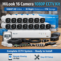 HiLook 16 x Camera Turbo HD kit - DVR - 16 x HD1080P ( 2TB HDD + Mobile viewing)  + Installation