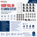 Hikvision 1080P 12 Camera CCTV System (Full Setup)  + Installation