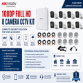 Hikvision 1080P 8 Camera CCTV System (Full Setup) + Installation