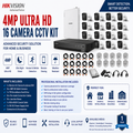 Hikvision 16 Channel 4MP CCTV System – AcuSense DVR + 16 Cameras  + Installation